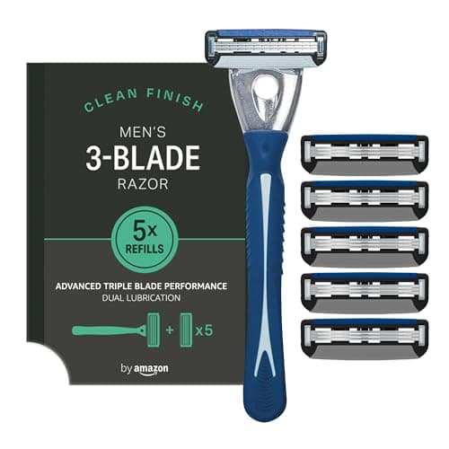 Image of by Amazon Male 3 blade razor with 5 refills