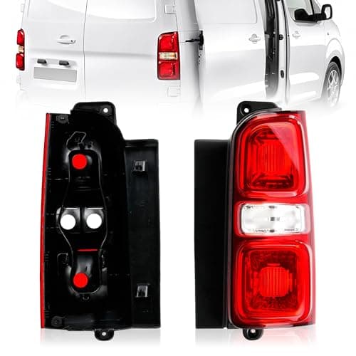 Image of Convitex Right Side Tail Light Compatible With Citroen Jumpy Peugeot Expert Vauxhall Vivaro Fiat Scudo Toyota ProAce 2016-2024 Opel Vivaro 2019-2024 Driver Side Rear Light Brake Lamp(w/o bulb)