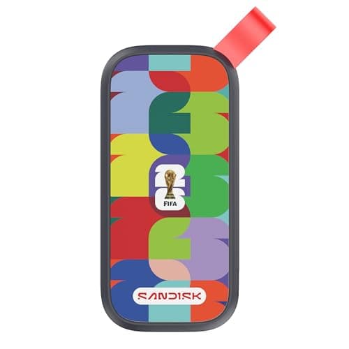 Image of SANDISK PORTABLE SSD, FIFA WORLD CUP 2026 EDITION 1TB (800MB/s read speed, SANDISK Memory Zone app, drop protection)