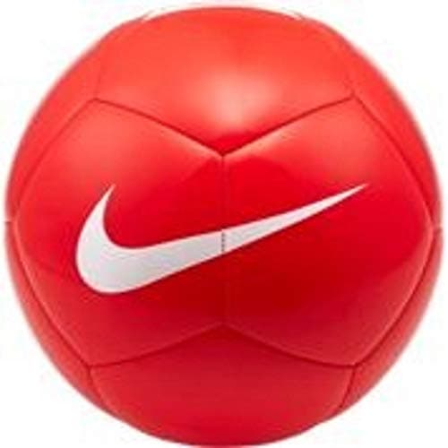 Image of Nike Unisex-Adult Pitch Team Soccer Ball SC3992 bright crimson/white 4