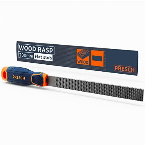 Image of Presch Flat rasp 200mm - Wood rasp with Double-Sided Cut H2 for Clean Edge Processing in Hardwood or softwood - Professional Wood File
