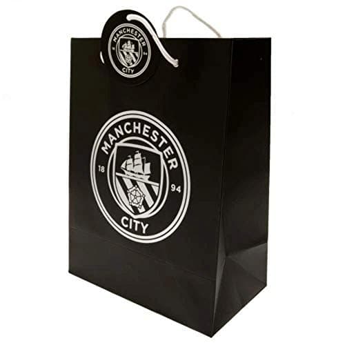 Image of Manchester City FC Gift Bag (One Size) (Black)