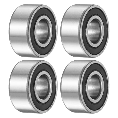 Image of sourcing map 4Pcs 3202-2RS/5202-2RS Double Row Sealed Angular Contact Ball Bearing, 15 x 35 x 16mm Ball Bearings for Electric Motor, Pumps, Compressor, Agricultural Machinery