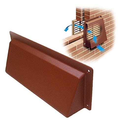 Image of Timloc Terracotta Hooded Cowl 9" x 3" Vent Cover for Air Bricks Grilles Extractors