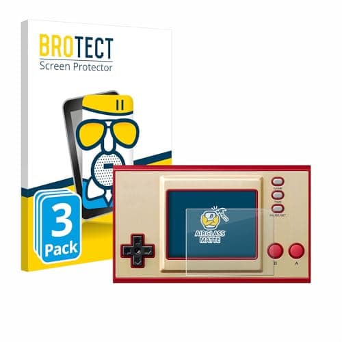 Image of brotect Anti-Glare Glass Screen Protector compatible with Nintendo Game & Watch The Legend of Zelda (3 Pack) - Anti-Scratch 9H Protection Film