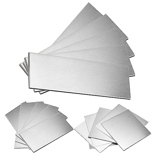 Image of Swpeet 5Pcs 5x15cm-2x6 Inch Welding Plate Kit, 11 Gauge Mild Steel Welding Plate, Welding Steel Practice and Training Welding Coupons for Stick and Brazing Welding