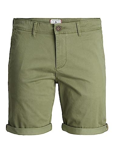 Image of JACK & JONES Men's JJIBOWIE JJSHORTS Solid SA STS Shorts, Deep Lichen Green, L