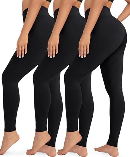 Image of VALANDY Creamlush 3 Pack Leggings for Women High Waisted Tummy Control Leggings Buttery Soft Yoga Pants（S-5XL）