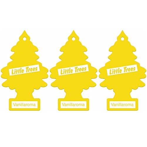 Image of Little Trees Air Freshener Tree LTZ001 Vanillaroma Fragrance For Car Home Boat Caravan - Triple Pack, Vanilla