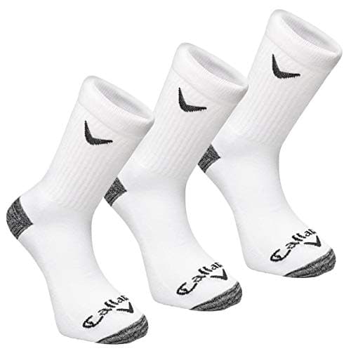 Image of Callaway Men's Socks, White, One Size