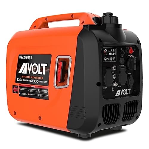 Image of AIVOLT 3300W Petrol Inverter Generator 4 Stroke Portable Generator for Camping, Jobsites - Pure Sine Wave, Ultra Quiet-149cc Engine, 4.2L Fuel Tank