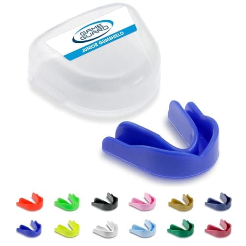 Image of GAME GUARD Sports Mouthguard – Easy Fit Boil & Bite Gum Shield for Kids/Junior (Age 8+) – Mouth Guard for Rugby, Hockey, GAA – Ideal for Schools and Clubs (Blue)