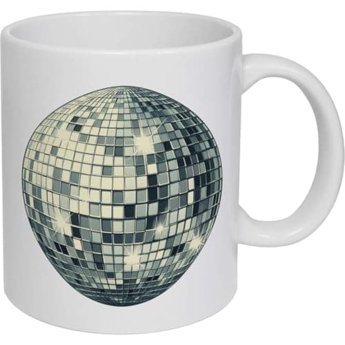Image of Azeeda 11oz (320ml) 'Classic Disco Ball' Ceramic Mug/Cup (MG00096773)
