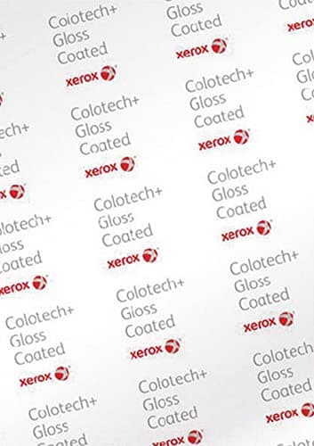 Image of Xerox Colotech+ Gloss, Colour Laser Paper, White, 130 g/m², A4, Glossy Painted on Both Sides, Pack of 500 Sheets, 003R91604