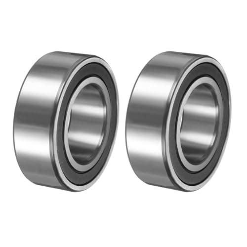 Image of sourcing map 2Pcs 3210-2RS/5210-2RS Double Row Sealed Angular Contact Ball Bearing, 50 x 90 x 30.2mm Ball Bearings for Electric Motor, Pumps, Compressors, Agricultural Machinery