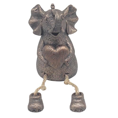Image of Lesser & Pavey Tuskers Elephant W/ String Leg Home Decor Figurines & Ornaments For Home & Office | Decorative Accessories Statues For Indoor & Outdoor | Lovely Gifts for Women & Men