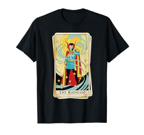 Image of Marvel Tarot Doctor Strange as the Magician Card T-Shirt