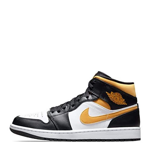 Image of Nike Men Basketball Shoes Sneakers, Black University Gold, 9