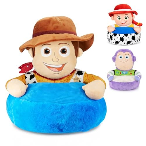 Image of Disney Toy Story Woody Plush Kids Sofa Chair – Soft Padded Seat for Toddlers & Children, Character Style Chair for Playroom, Bedroom & Living Room – Lightweight & Cosy