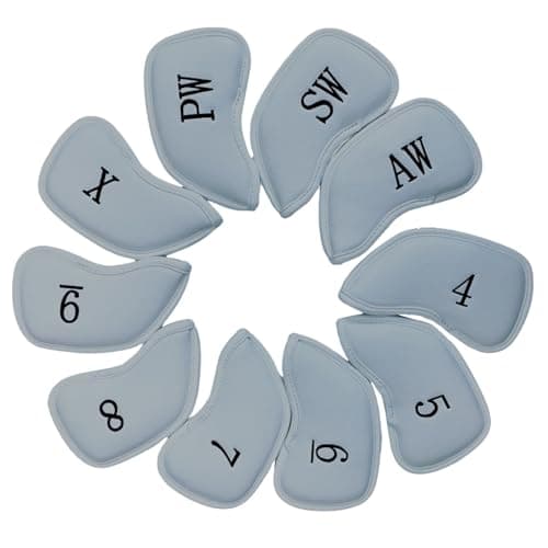 Image of Callaway Magnetic Golf Iron Headcovers to Protect Your Golf Clubs- Grey