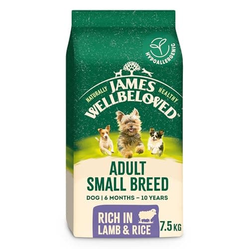 Image of James Wellbeloved Dog Adult Hypoallergenic Dry Food Small Breed Lamb and Rice 7.5 kg