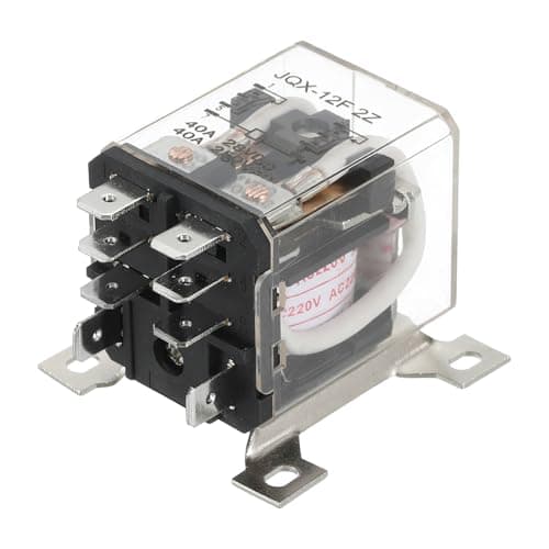 Image of PATIKIL AC220V 40A Electromagnetic Relay, High Power Relay DPDT 2NO 2NC 8 Terminals Din Rail Mounting