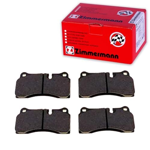 Image of ZIMMERMANN 24261.180.2 Rear Brake Pad Set with Wear Warning Contact Photo Corresponds to Box Contents Compatible with Audi R8 Coupe 422, 423