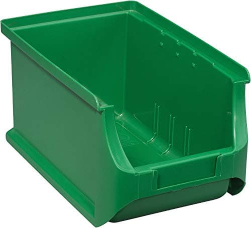 Image of Allit 456211 Size 3 Storage Bin, Green, 235 x 150 x 125 mm