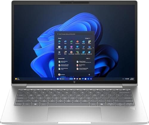 Image of HP EliteBook 640 G10 14" notebook pc | Intel Core i5-1335U | 16GB DDR4 | 512GB NVMe SSD | Intel Iris Xe Graphics | WiFi 6E | Windows 11 Pro | QWERTY English Keyboard | Silver (Renewed)