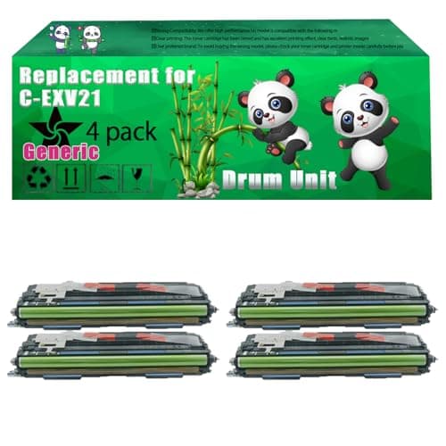 Image of Replacement C-EXV21 Drum Unit Compatible for Canon iRC2380i iRC2880 iRC2880i iRC3380 iRC3380e iRC3380i iRC3380Ne iRC3580Ne iR ADVANCE Printers (4 Pack Black)