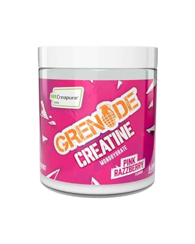 Image of Grenade Creatine Monohydrate Powder, Pink Razzberry Flavoured Creatine Supplement, 5 g per Serving, 41 Servings, 300 g (Pack of 1) - Vegan & Vegetarian Friendly