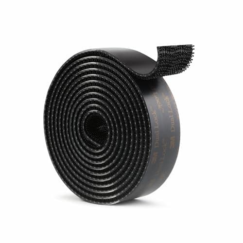 Image of 3M Dual Lock SJ3550 25mm x 1.9m Black 1 Pack Reclosable Fastener Mounting Tape Interlocking Mushroomshaped Strong Adhesive Hook Lock Sticky Tape for Indoor and Outdoor