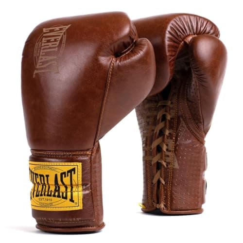 Image of Everlast P00001674 1910 Sparring Gloves (Laced) Black 12 0Z