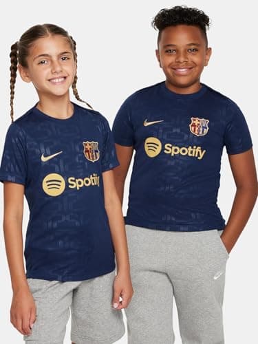 Image of Nike Unisex Children's FC Barcelona Dri-Fit Academypro Short-Sleeved Top K Homepm Top