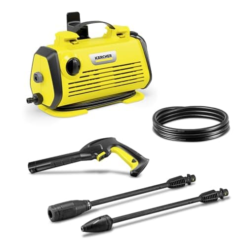 Image of Kärcher K 3 Horizontal pressure washer, pressure: max. 120 bar, flow rate: 380 l/h, area performance: 25 m²/h, water filter, weight: 3.7 kg, high-pressure hose and gun, spray lance, dirt blaster