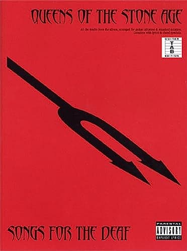 Image of Queens of the Stone Age - Songs for the Deaf | Guitar Tab Sheet Music Songbook Intermediate Level for Players | Complete Guitar Tablature with ... for the Deaf Tabs (E) (Guitar tab edition)