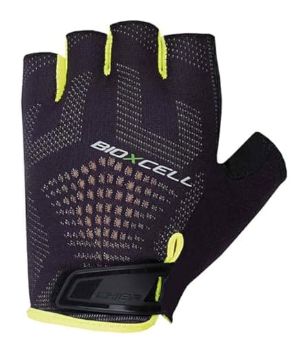 Image of Chiba Unisex BioXCell Super Fly Gloves, Black/Neon Yellow, M