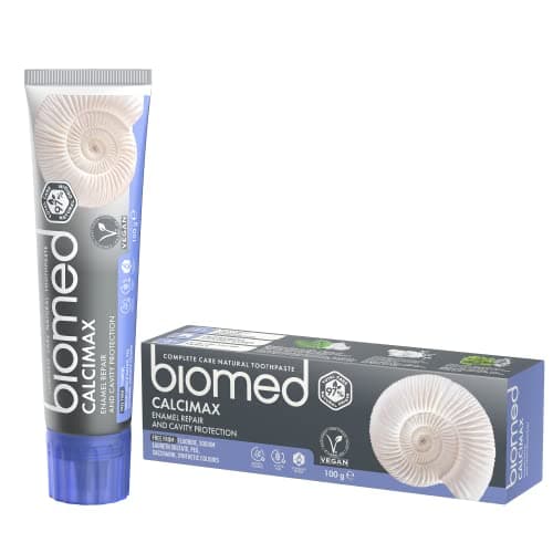 Image of Biomed Calcimax 97% Natural Toothpaste | Enamel Repair & Cavity Protection | Vegan, SLES Free 100g