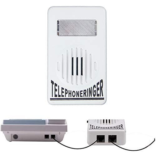 Image of TS Trade Amplifier Strobe Light Flasher Bell Extra-Loud Telephone Ringer Phone Ringer