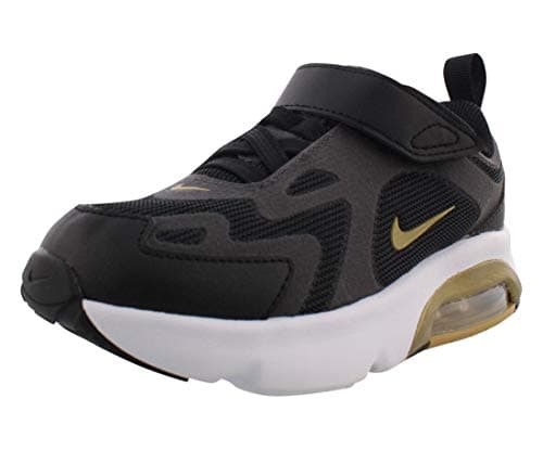 Image of Nike NIKE AIR MAX 200 (TD), Boy's Running Shoe, Black Metallic Gold Anthracite White, 4.5 Child UK (21 EU)