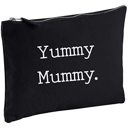 Image of 60 Second Makeover Limited Yummy Mummy Black Canvas Make up Bag Gift Present Idea Cosmetics Bag Toiletries Gift Present Mum Mothers Day Birthday Ch