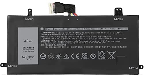 Image of ASKC J0PGR Laptop Battery for Dell Latitude 12 5285 5290 2-in-1 T17G T17G001 T17G002 Series 0J0PGR JOPGR 0RDYCT RDYCT 1WND8 X16TW 0X16TW 0FTH6F FTH6F 7.6V 42Wh 5250mAh