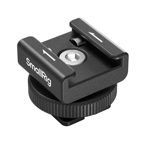 Image of SMALLRIG Cold Shoe Mount Adapter for Wireless Microphone, for DJI Mic / Mic 2, for RODE Wireless Go II, for Saramonic BLink 900 B, for Hollyland C1, with 1/4"-20 Threaded Hole, Anti Drop Design - 4822