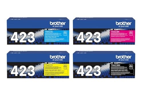 Image of Brother Original TN-423, TN423 Black, Cyan, Magenta, Yellow Toner Cartridges Genuine High Yield Multipack for DCP-L 8410CDN, DCP-L 8410CDW, HL-L 8260CDW, HL-L 8360CDW, MFC-L 8690CDW, MFC-L 8900CDW