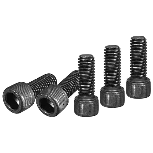Image of DTGN 3/8-16x1" Socket Head Cap Screws Bolts, 10Pcs 12.9 Grade Alloy Steel, Machine Hex Socket Screw, Hex Drive, Black Oxide Finish, UNC Coarse Thread Fully Threaded