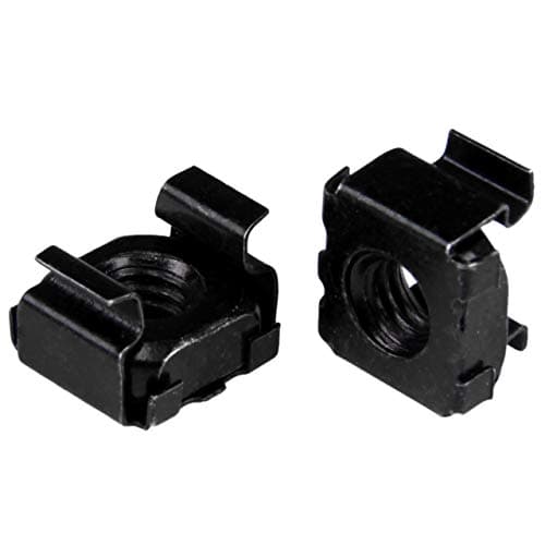 Image of StarTech.com M6 Cage Nuts - 100 Pack, Black