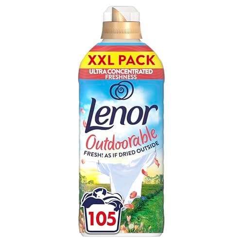 Image of Lenor Outdoorable Fabric Conditioner 105 Washes, 1.47L, First Day of Spring - Fresh! As If Dried Outside