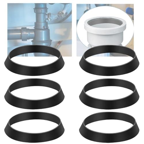 Image of 40mm Plumbing Rubber Washers for Waste Pipe & Trap Connections – Leak Proof Replacement Seal Rings for Sink, Basin & Bottle Trap – Durable Flexible Gasket by 315 Supplies (6)