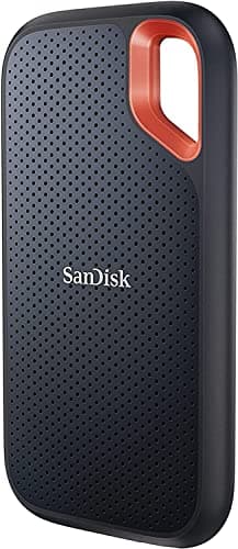 Image of SANDISK Extreme Portable SSD 1TB (up to 1050 MB/s read, 1,000MB/s write, NVMe SSD, USB-C, External Solid State Drive, IP65 rated for dust and water resistance, Updated Firmware) Black