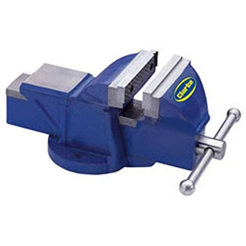 Image of CLARKE METALWORK FIXED BENCH VICE 5" 125mm BLUE CV125BL